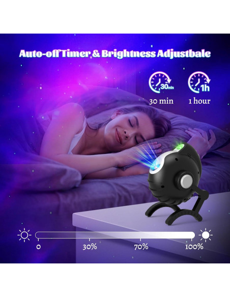 Proyector de Galaxia YONHUIZI ST-2401 con Altavoz Bluetooth