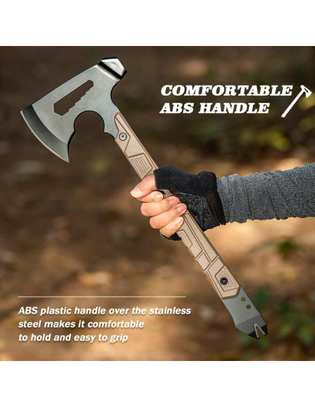 Hacha de Camping Zenhosit 44.5 cm con Funda de Nylon Hacha de Camping Zenhosit 44.5 cm con Funda de Nylon