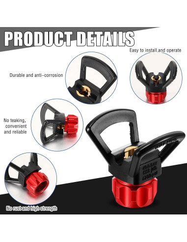 Hiboom Juego de Pistola de Pintura Sin Aire 17 Pcs