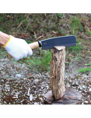 Hacha NATA KAKURI Japonesa 17.78 cm Filo Simple Mango Madera