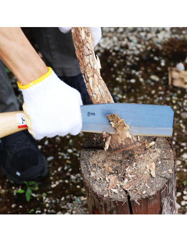 Hacha NATA KAKURI Japonesa 17.78 cm Filo Simple Mango Madera