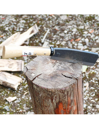 Hacha NATA KAKURI Japonesa 17.78 cm Filo Simple Mango Madera