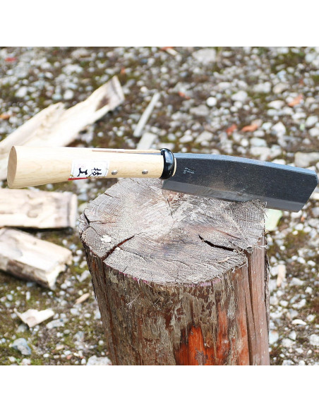 Hacha NATA KAKURI Japonesa 17.78 cm Filo Simple Mango Madera