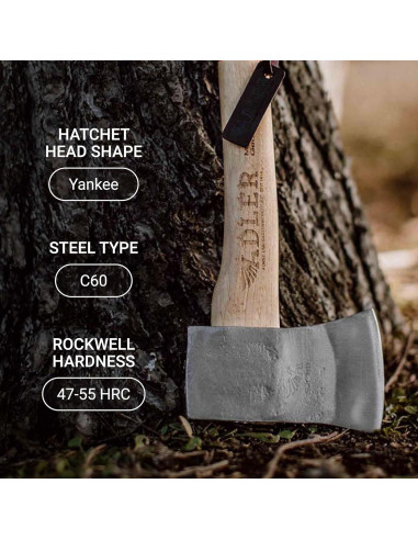 Hacha de Camping Adler El Yankee 38.1 cm Mango Antideslizante
