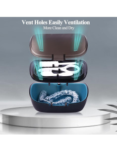 Estuche para Retenedores LONGMON con Espejo y Accesorios 2