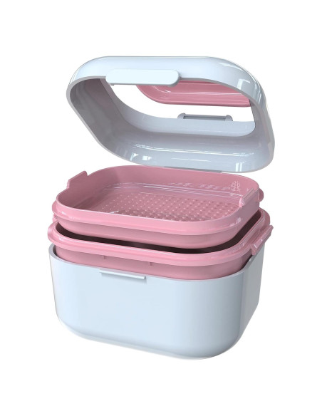 Estuche para Dentaduras BVN Blanco con Espejo y Filtro