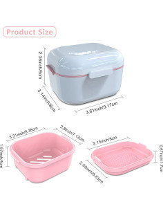 Estuche para Dentaduras BVN Blanco con Espejo y Filtro 2