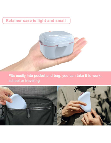 Estuche para Dentaduras BVN Blanco con Espejo y Filtro