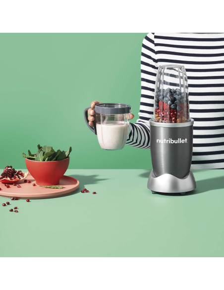Licuadora NutriBullet 600W 8 Piezas - Gris - NBR0802