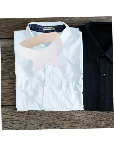 100 Soportes de Cuello de Camisa de Papel HONMEET 41.5x3cm