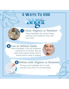 Limpiador Espuma Blanqueadora de Dientes FoamBright 1 Unidad 2