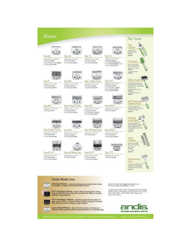 Cuchilla de cortadora de perros Andis UltraEdge 1.59 mm mediana