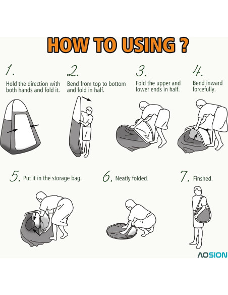 Carpa de Privacidad AOSION AO-ZP para Ducha y Camping 4 Personas