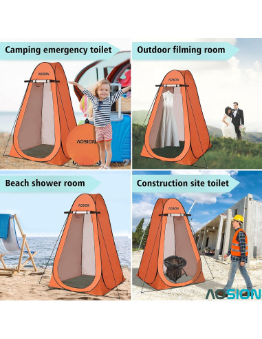 Carpa de Privacidad AOSION AO-ZP para Ducha y Camping 4 Personas