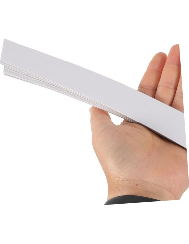 100 Soportes de Cuello de Camisa de Papel HONMEET 41.5x3cm