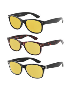 Gafas de Conducir de Noche Yogo Vision - Paquete de 3 Unisex