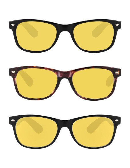 Gafas de Conducir de Noche Yogo Vision - Paquete de 3 Unisex