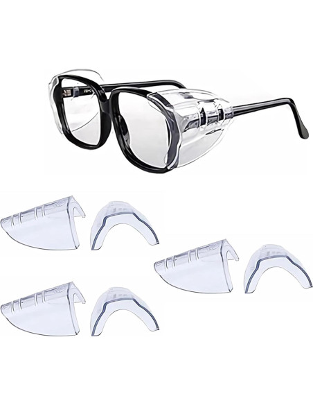 Protectores Laterales para Gafas Korty 3 Pares TPU Flexibles