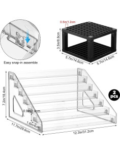 Organizador de Pintura YEXEXINM 7 Niveles con Soporte 2