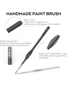 Juego de Pinceles de Detalle Nicpro 15 PZS para Pintura 2