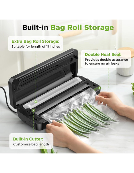 Máquina Selladora al Vacío Spacekey VS8861 110W Plata