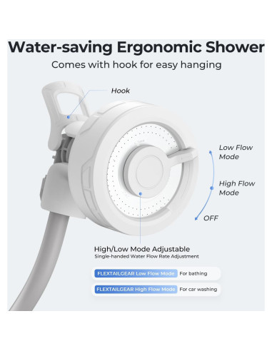 Ducha Portátil FLEXTAILGEAR MAX Recargable para Camping