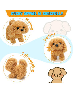 Peluche Perro Interactivo KSABVAIA - Camina y Ladra 2