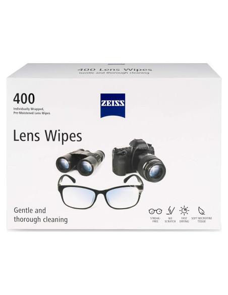 Toallitas de Alcohol ZEISS 400 Unidades para Gafas