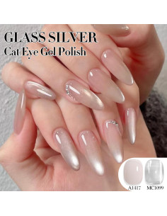 Esmalte de Uñas Gel Cat Eye Double Rhythm 15ml Brillo Holográfico 2