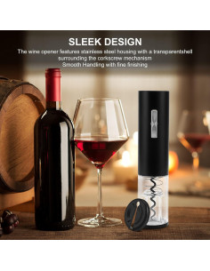 COKUNST Abridor de Vino Eléctrico Recargable con Luz LED 2