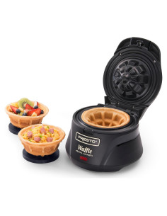 Fabricante de Tazones de Waffle Belga Presto 03500 Negro 750W