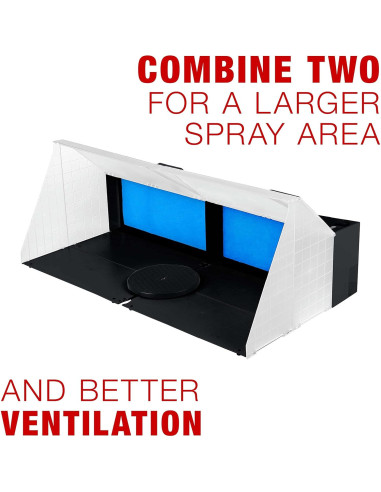 Cabina de Aerógrafo Master Airbrush Portátil con LED 41x48cm