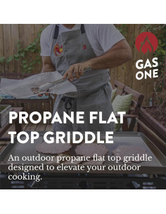 Parrilla Gas One Portátil 3 Quemadores Acero Inoxidable 2