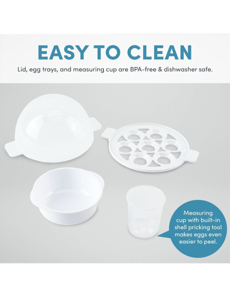 Cocedor de Huevos Eléctrico Aroma AEB-807 XL para 7 Huevos