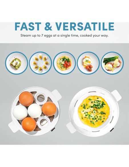 Cocedor de Huevos Eléctrico Aroma AEB-807 XL para 7 Huevos