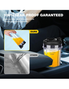 Kit de Tazas de Licuadora Ninja 24 oz con Tapas Revorit 2