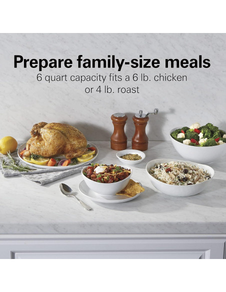 Olla de presión eléctrica Hamilton Beach 6 en 1 5.68L