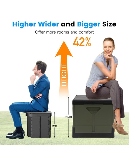 Inodoro Portátil ARCITON Plegable 38x36 cm Verde