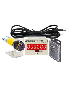 Contador Digital LED 6 Dígitos DIGITEN + Sensor Fotoeléctrico