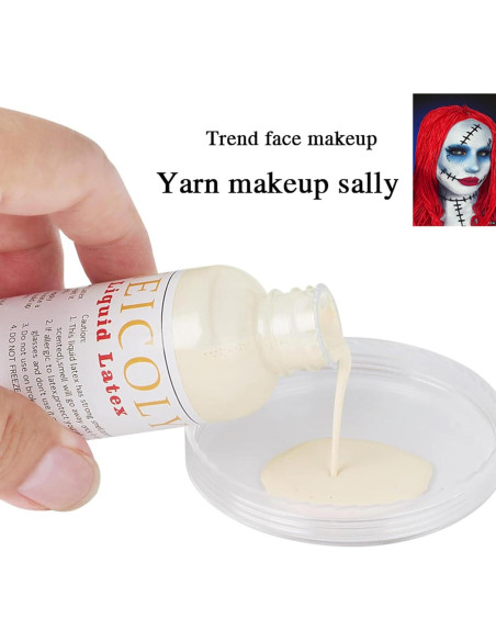 Látex Líquido Color Piel Claro MEICOLY para Maquillaje SFX