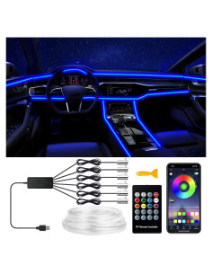 Luces LED de tira para interiores de coche SAMGCHI 800 cm RGB