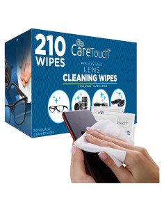 Toallitas para Lentes Care Touch - 210 Prehumedecidas