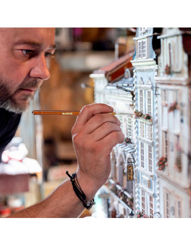 DUGATO Juego de Pinceles de Pintura 15pcs Cerda Premium