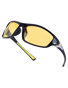 FEISEDY Gafas de Sol Polarizadas Amarillas para Hombres