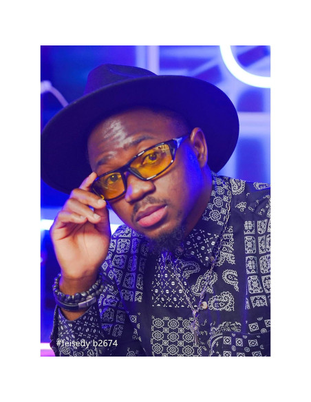 FEISEDY Gafas de Sol Polarizadas Amarillas para Hombres