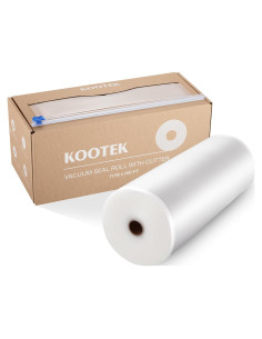 Kootek Rollos de Bolsas Sellado al Vacío 2.5kg 150m con Cortador