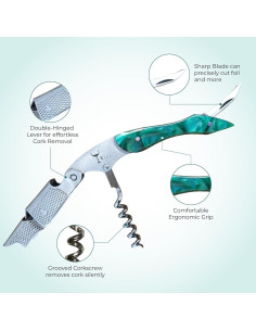 Sacacorchos Profesional Wino Wine Key Verde Inoxidable 2