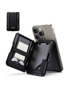 Billetera Magnética X-Pocket con Bloqueo RFID y Soporte para iPhone