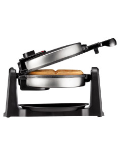 Máquina de Waffles Belgas Rotativa Chefman 1080W Acero Inoxidable