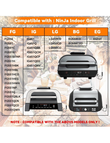 Sonda de Termómetro Inteligente Semaiki para Parrilla Ninja y LG